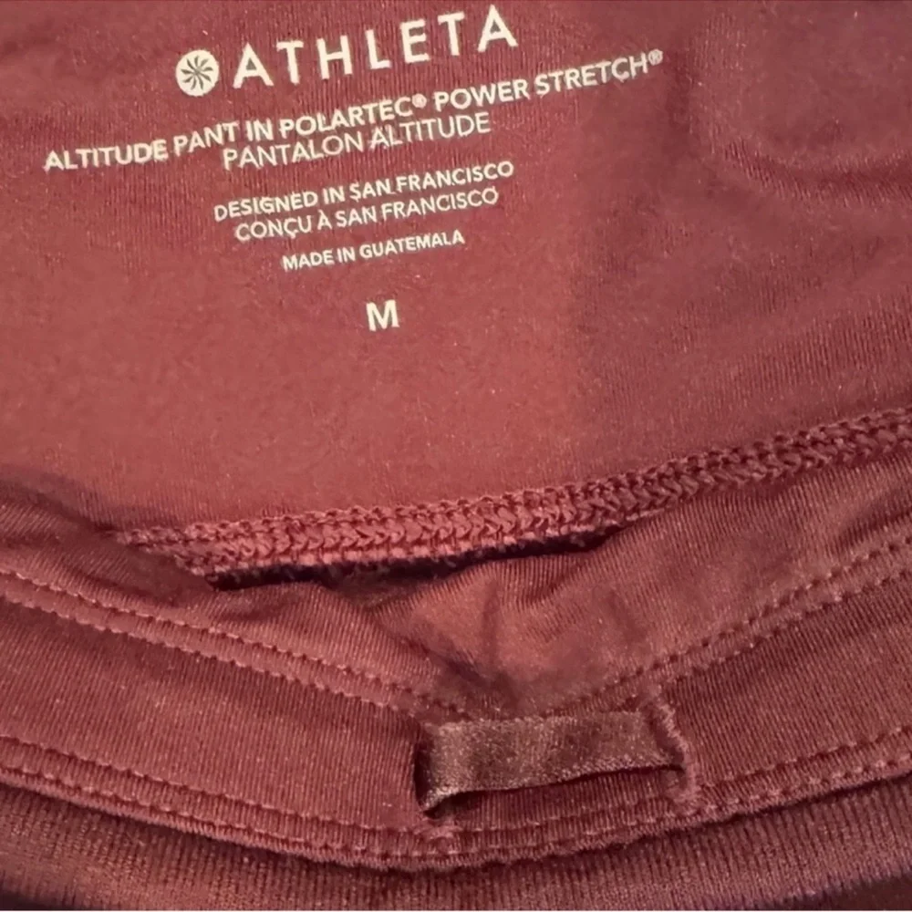NWT! ALTITUDE PANT IN POLARTEC® POWER STRETCH® spiced cabernet (M) straight leg - Picture 6 of 11